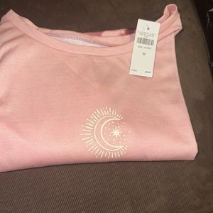 Pink Tie-dye long sleeve shirt